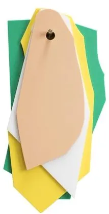 Valerie Objects Skärbräda/Hängare Grön/Gul/Vit/Rosa